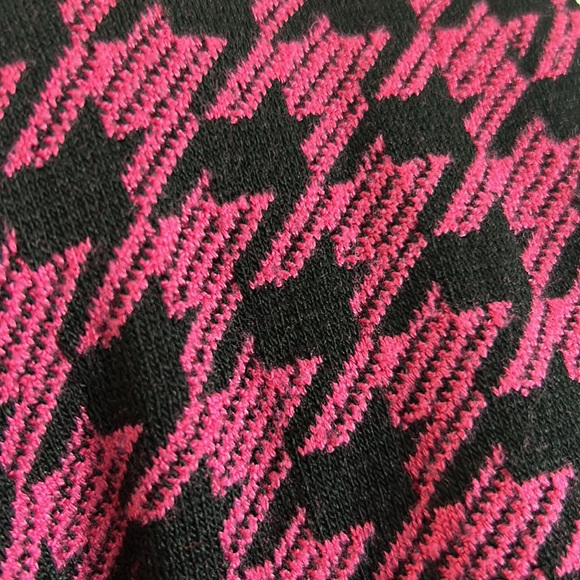 ZARA Ruched Houndstooth Sweater Dress - Picture 10 of 11